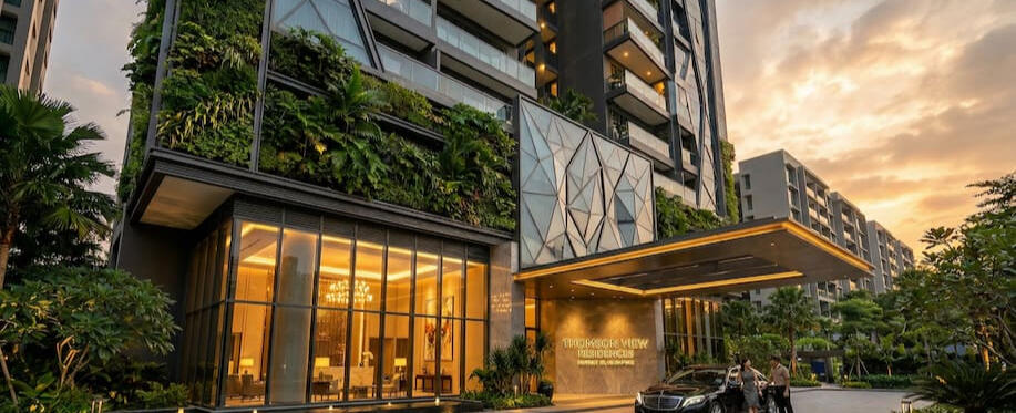Prestigious Arrival Court and Concierge Lobby of New Thomson View Residences